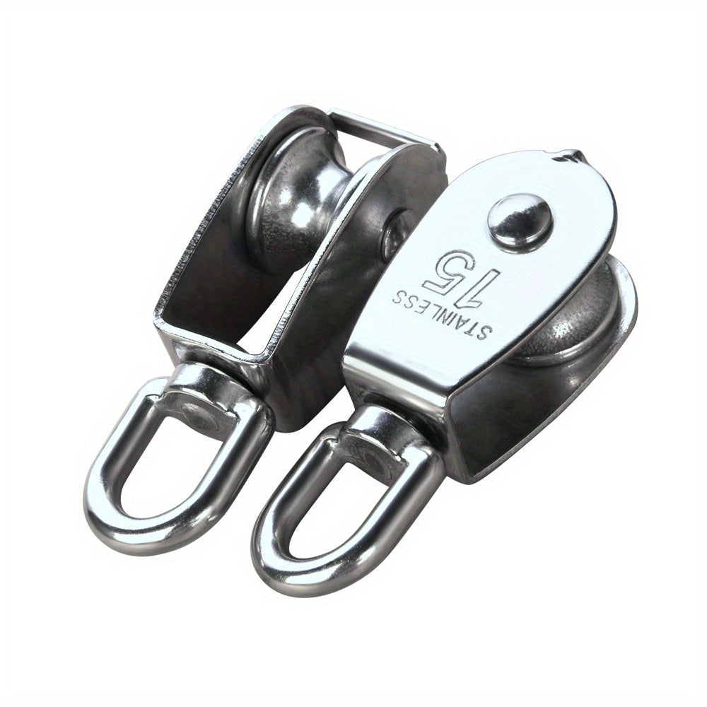 304 Stainless Steel M15 Single Pulley Block Wire Rope Pulley