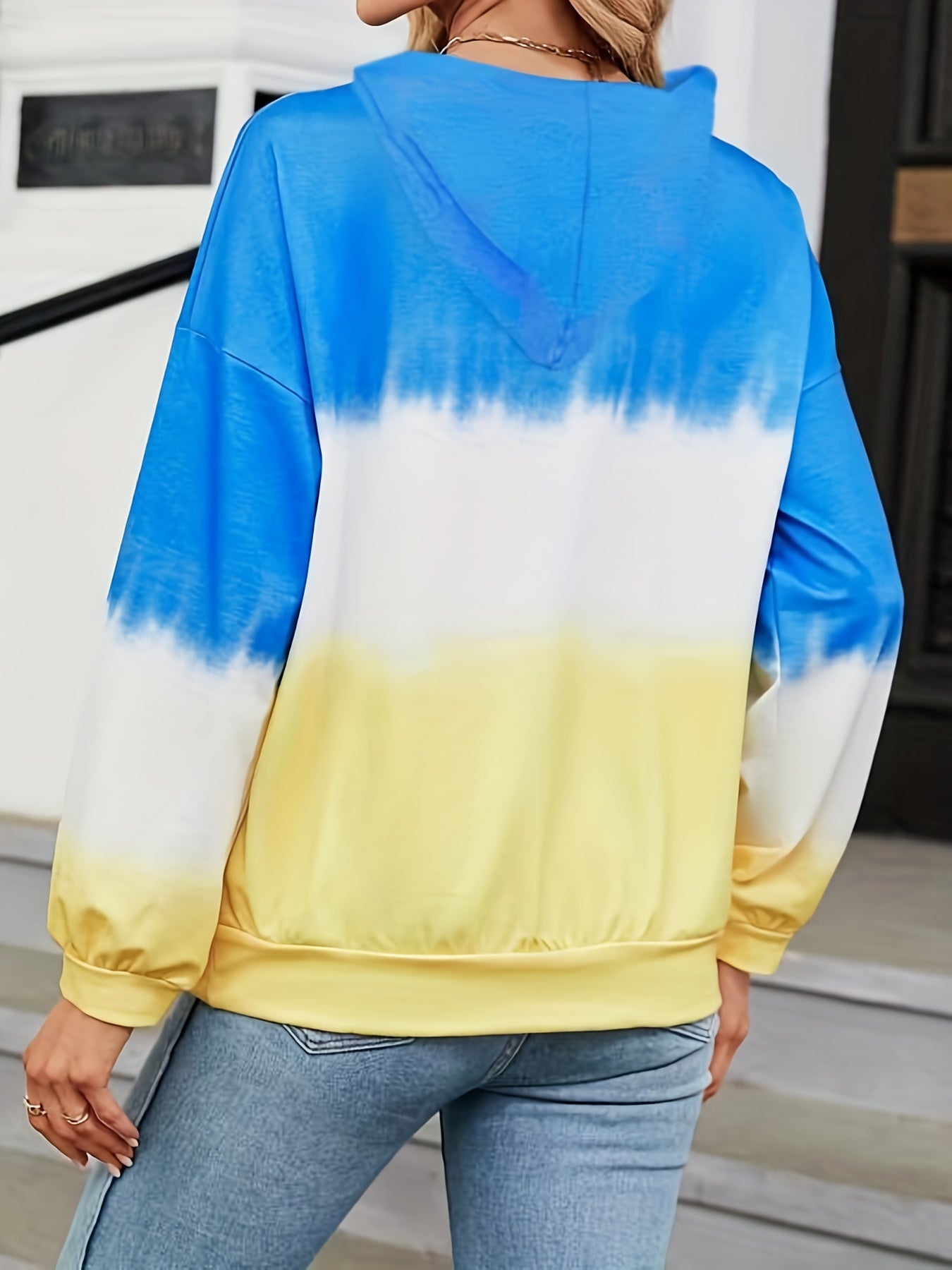 Tie Dye Hoodie Casual Long Sleeve Hoodies Sweatshirt Women's Clothing