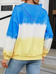 Tie Dye Hoodie Casual Long Sleeve Hoodies Sweatshirt Women's Clothing