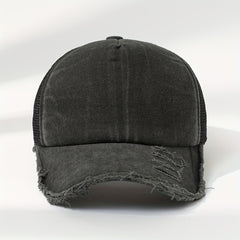 Vintage Washed Distressed Hat Baseball Cap Adjustable Polo Trucker Unisex Style