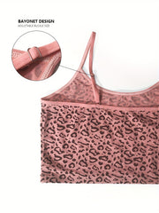 Sexy Leopard Print Cami Crop Top