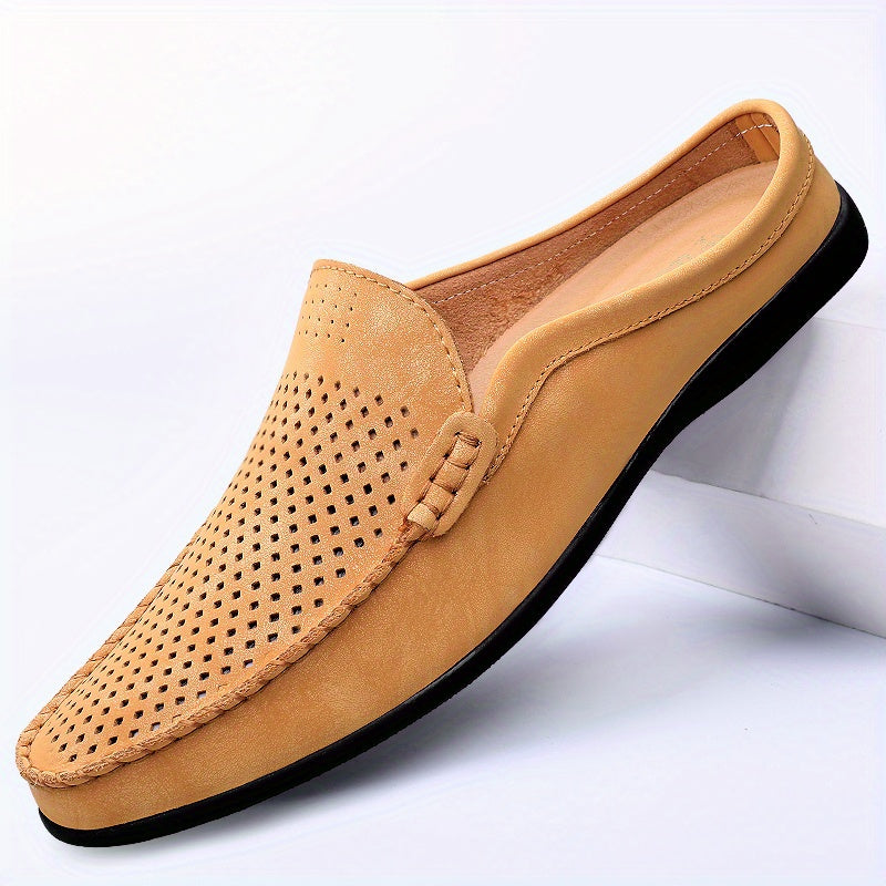 Men's Breathable No Tie Slip On Loafers Casual Outdoor Walking Shoes