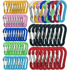 10pcs Spring Buckle Small Carabiners for Outdoor Camping Fishing Climbing