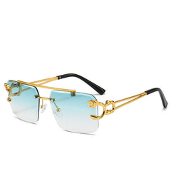 ENSARJOE Men's Square Rimless Glasses