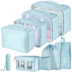 9 PCS Travel Luggage Bags Dustproof Clothes Bags
