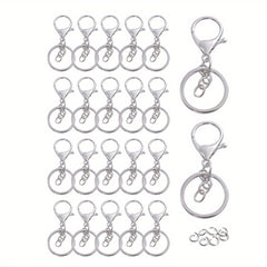 Keychain Accessories Set Split Rings Lobster Clasp DIY Accessories