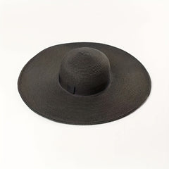 Women's Wide Brim Straw Sun Hat Vintage Beach Travel Floppy