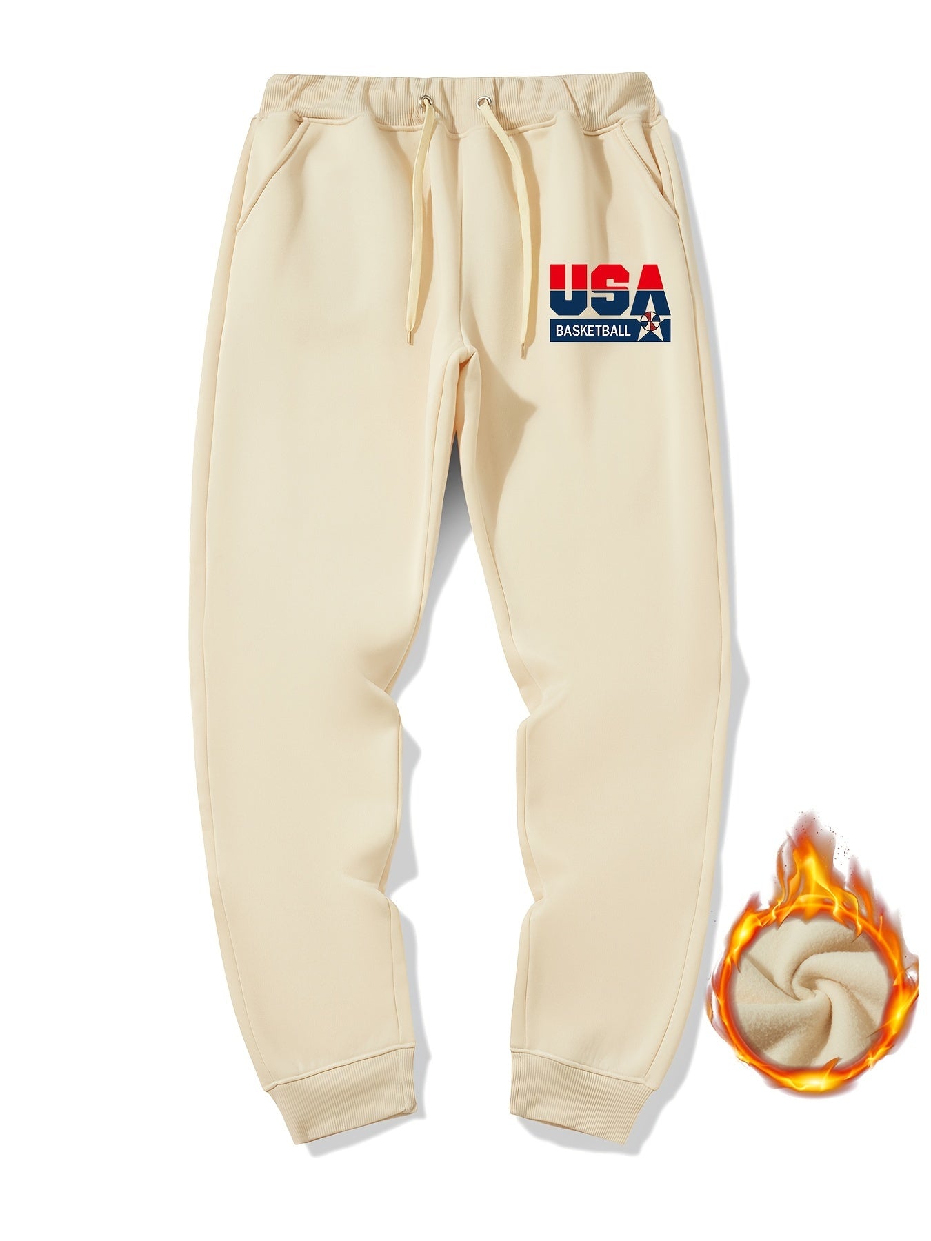 Men's Warm Sweatpants Casual Jogger Pants