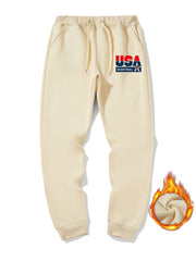 Men's Warm Sweatpants Casual Jogger Pants