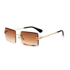 RZ1421 Frameless Square Cut Sunglasses
