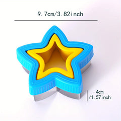 Sandwich Cutter & Sealer Set, Stainless Steel with Plastic Cookie Cutters