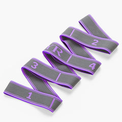 Yoga Pilates Fitness Stretching Strap Durable Polyester Elastic Band