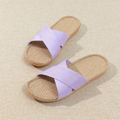 Women's Criss Cross Straps Flat Slides Sandals