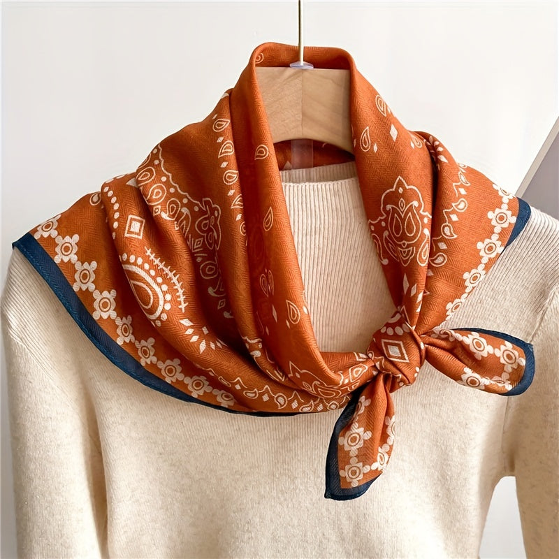 Paisley Print Bandana Shawl Casual Square Scarf Neckerchief Head Wrap