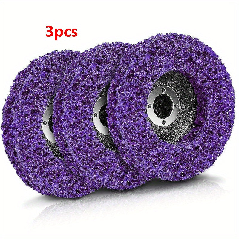 10 Purple Strip Discs Rust Remover Wheel For Angle Grinders