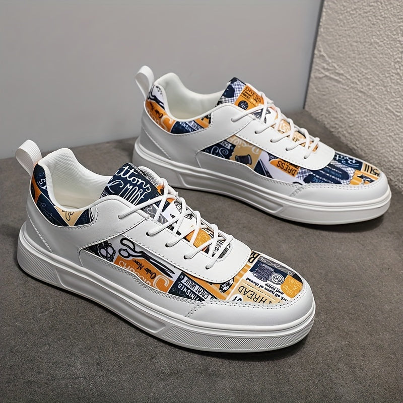 Men's Lace Up Skate Shoes Lightweight Non-slip Sneakers