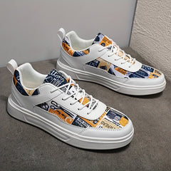 Men's Lace Up Skate Shoes Lightweight Non-slip Sneakers