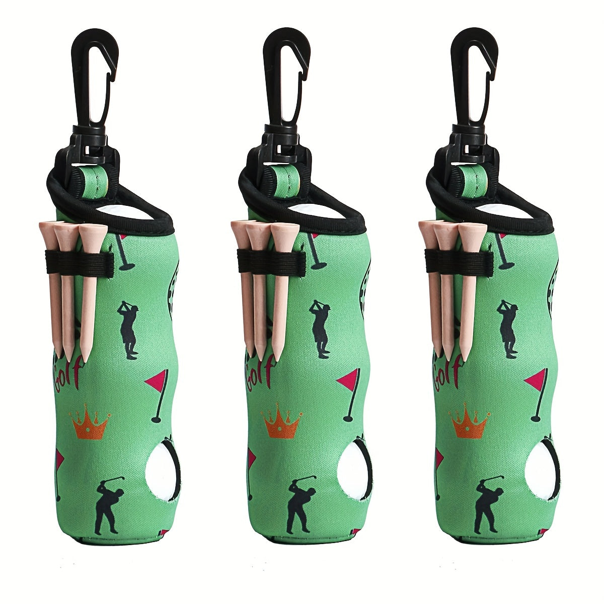 Small Golf Ball Bag Waist Storage Tool Kit Portable with Hook
