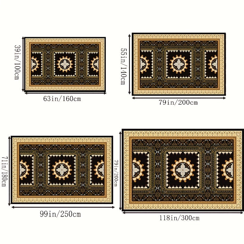Boho Anti Fatigue Kitchen Rugs Soft Faux Sheepskin Floor Mat