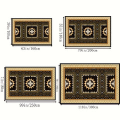 Boho Anti Fatigue Kitchen Rugs Soft Faux Sheepskin Floor Mat