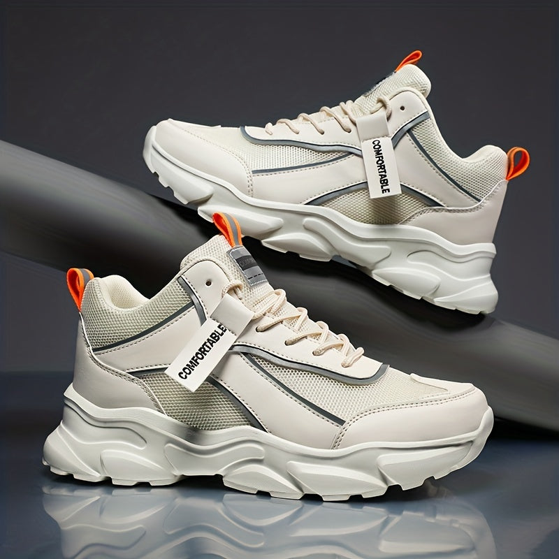 Men's Chunky Sneakers Breathable Ankle Top for Jogging Gym