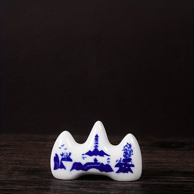 Mountain Shaped Ceramic Pen Holder for Art Supplies