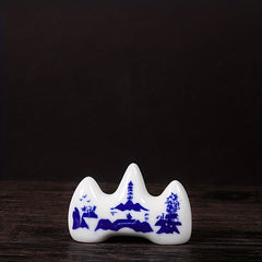 Mountain Shaped Ceramic Pen Holder for Art Supplies