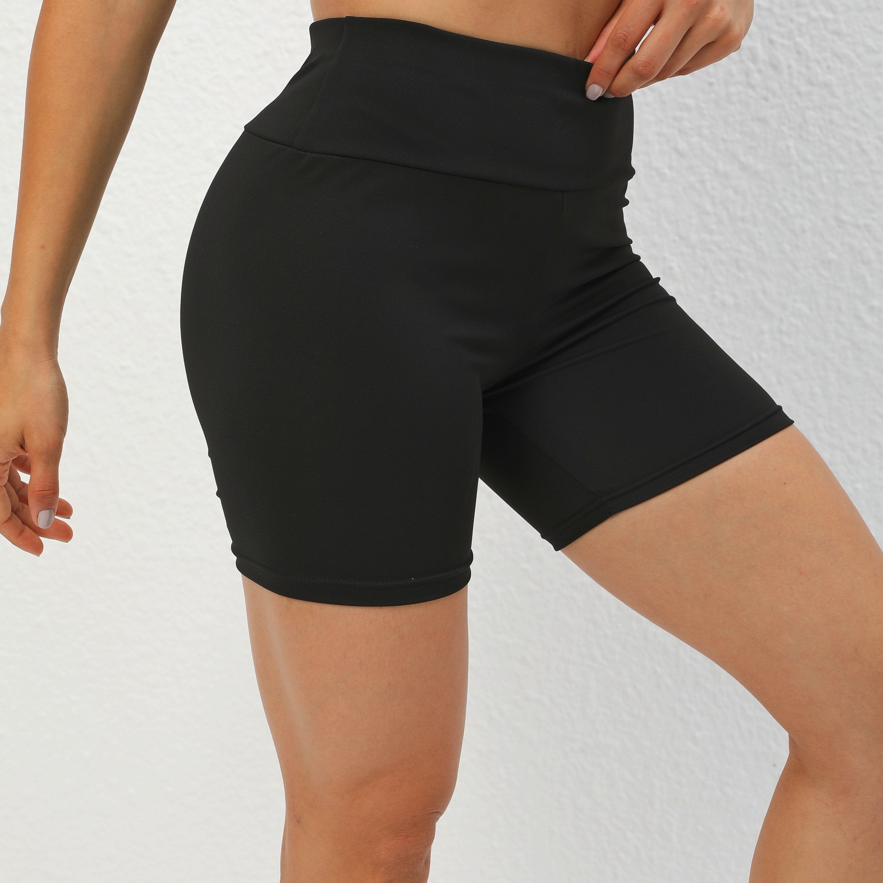 Seamless Hip Lifting Yoga Shorts High Waist Workout Activewear