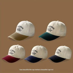 Embroidered Men's Baseball Cap Soft Top Sunscreen Hat