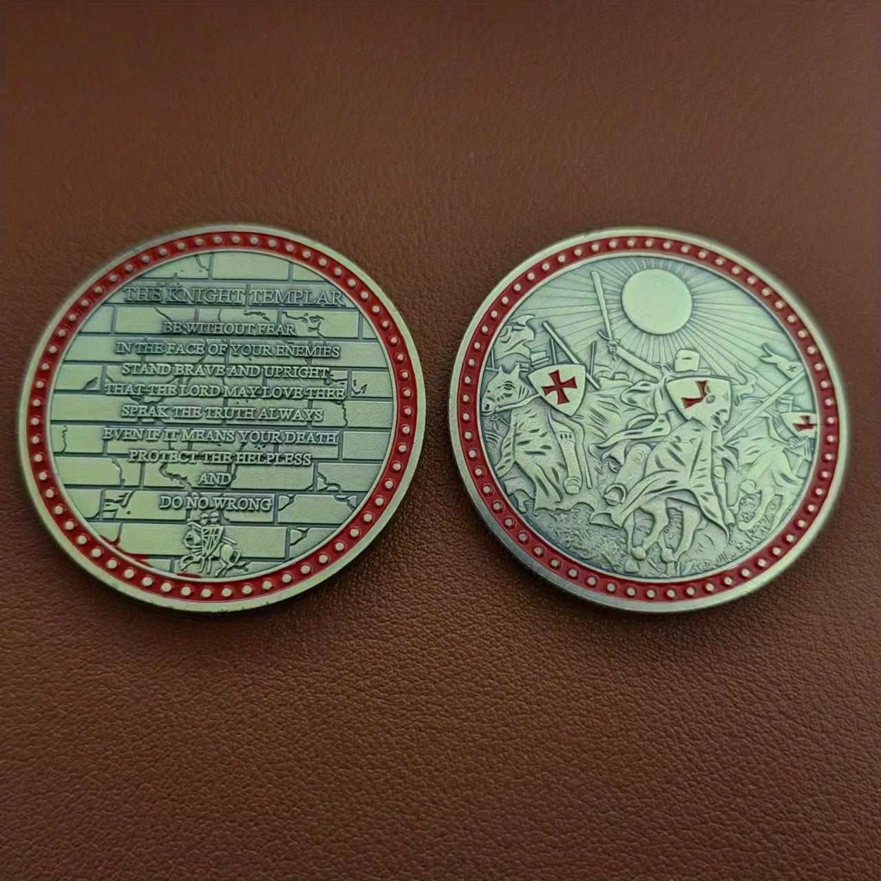 Temple Knights Challenge Coins Collectible Coins Collection And Gift