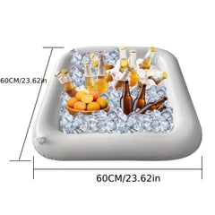 Inflatable Pool Serving Tray Drinks Snacks for Parties Picnics Camp