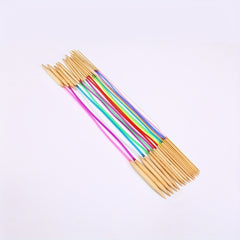 18pcs Bamboo Ring Knitting Tool Set Sweater Needle Bleaching Tube
