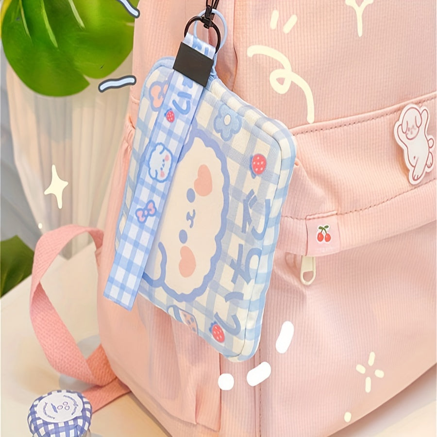 Portable Cartoon Sanitary Bag for Cosmetics Storage