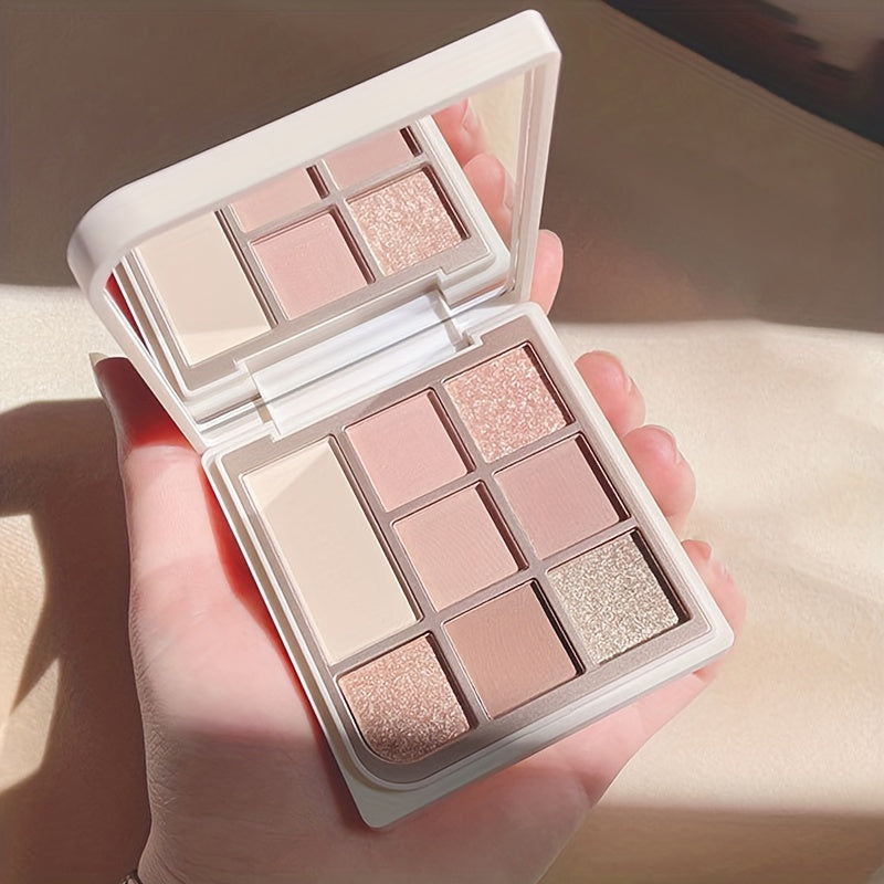 Milk Tea Nude Brown Eyeshadow Palette Matte Pearly Finish