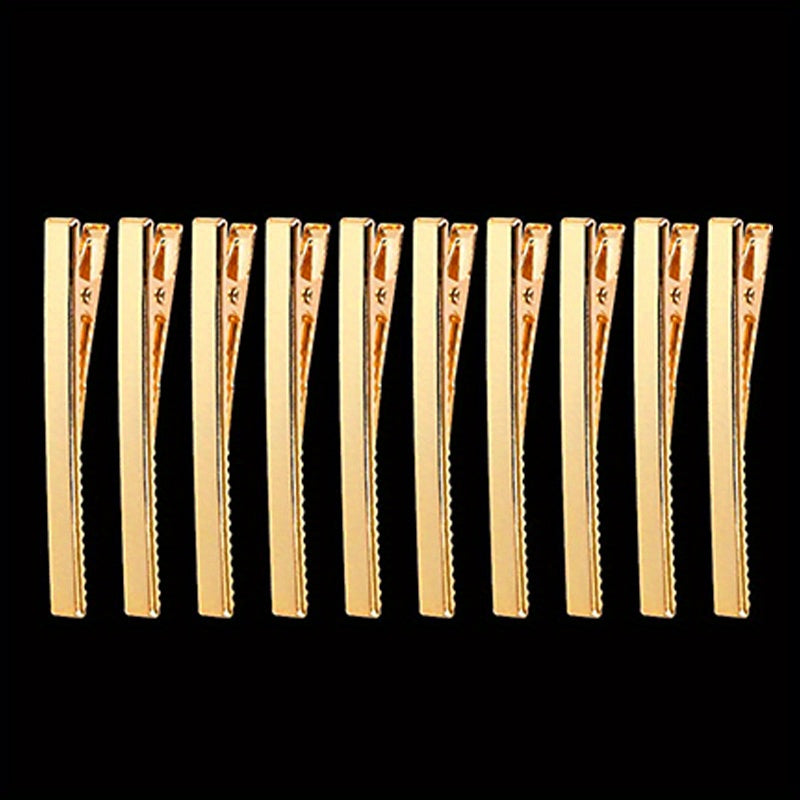 Acrylic Resin Hair Clips for Women Girls Crocodile Clips Set of 10