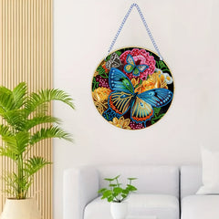Butterfly Pattern Diamond Painting Pendant Kit