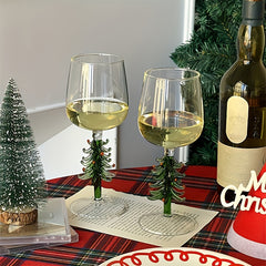 300ML Christmas Tree Goblet Wine Cup Party Supplies Christmas Gift