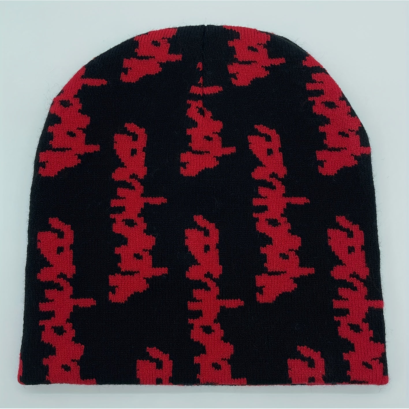 Y2K Jacquard Knitted Hat Hip Hop Outdoor Sports Streetwear