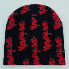 Y2K Jacquard Knitted Hat Hip Hop Outdoor Sports Streetwear