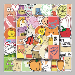 50pcs Cartoon Graffiti Stickers for Laptops Helmets DIY Decoration Waterproof