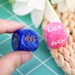 2pcs 20mm Pearl Pattern Game Dices Board Game Accessories Gift