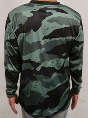 Camouflage Men's Long Sleeve Sports T-shirt