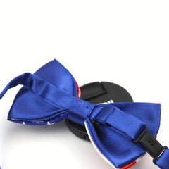 Flag Bow Tie Adjustable Pre Tied Neckwear Patriotic Bowties For Men