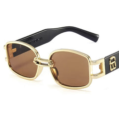 Square Metal Frame Sunglasses UV400