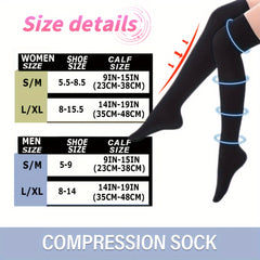 Compression Stockings For Women Men Over the Knee 15-20 mmHg