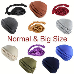 Men's Bandana Hat Stretch Bag Head Hat Indian Hat African Ethnic Bandana Hat