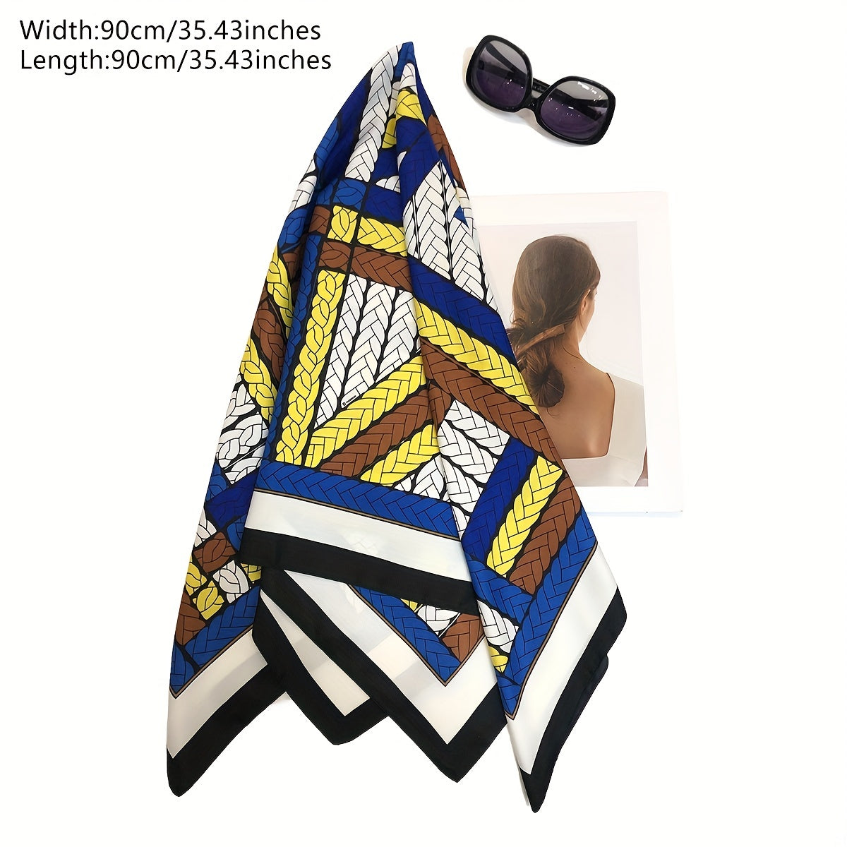 Polyester Bohemian Twill Square Scarf Bandana