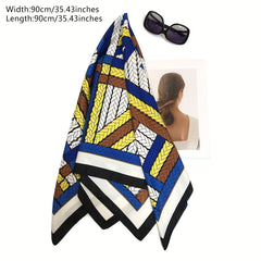 Polyester Bohemian Twill Square Scarf Bandana