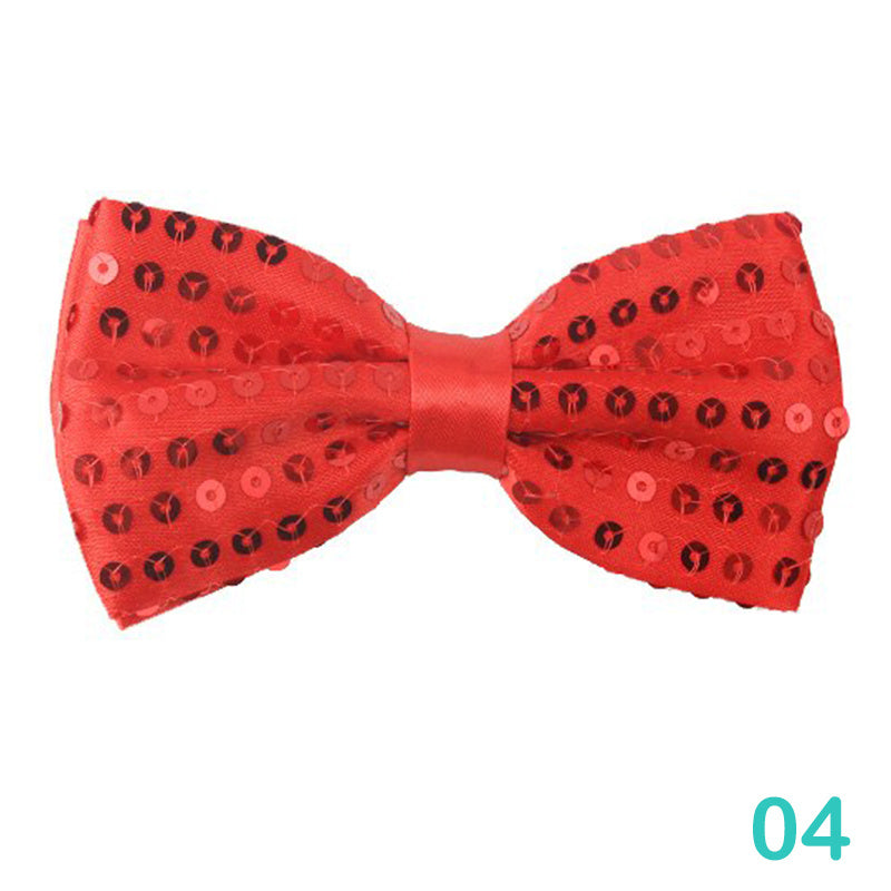 Sequin Bowtie For Women Solid Sparkle Bow Ties For Women
