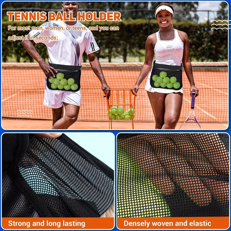 Portable Tennis Ball Holder Pickleball Ball Pouch Golf Ball Storage Bag